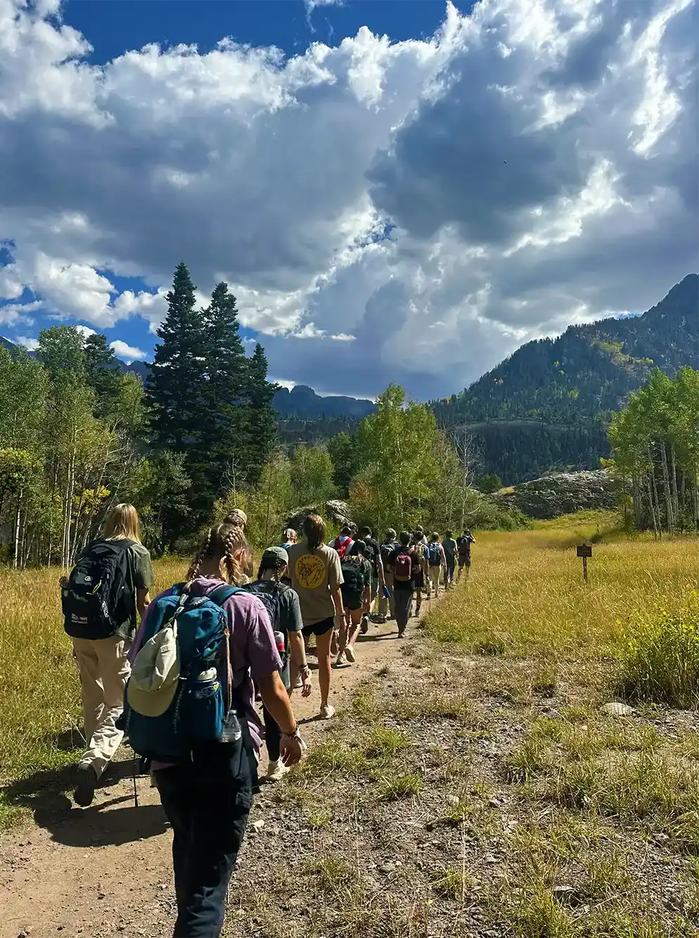 Hiking on trail 2